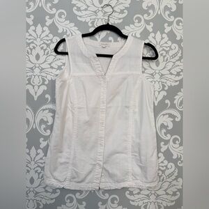 10/$25 • Cotton Ginny Organic Cotton Sleeveless Button Down Blouse‎